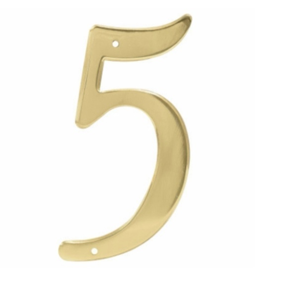 $5 ADD ON with‎ $15+ Bundle Solid Brass 4-Inch Nail-On Traditional # 5 New - Picture 1 of 3